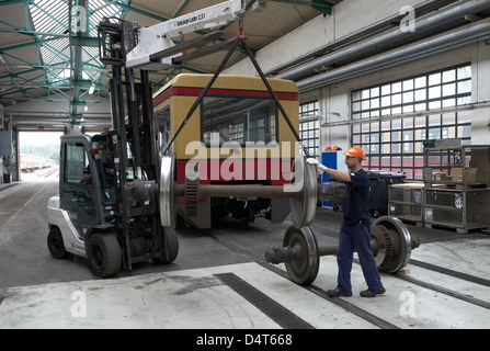 Berlin, Deutschland, Radsätze der Berliner S-Bahn Stockfoto