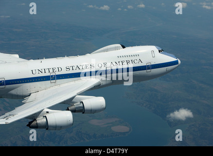 E-4 b National Airborne Operations Center das Flugzeug. Stockfoto