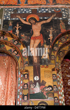 Debre Berhan Selassie Kirche in Gonder, Äthiopien Stockfoto