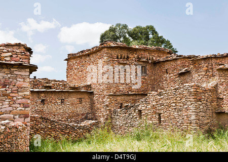 Debre Damo Klosters, Tigray, Äthiopien Stockfoto