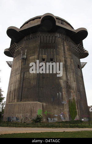 Reste der Flak G-Turm, Flakturm VII im Augarten, Österreich. Stockfoto