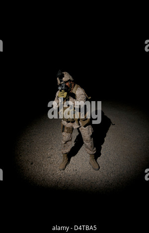 Porträt eines US-Marines in Nordafghanistan. Stockfoto