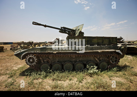 Kunduz, Afghanistan - alter russischer BMP-1 Schützenpanzer. Stockfoto