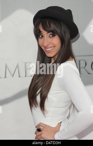 Los Angeles, Kalifornien, USA 18. März 2013. Oona Chaplin kommt an die "Game Of Thrones'' 3. Saison Los Angeles Premiere. Kredit Bild: Kredit-: TLeopold/Globe Photos/ZUMAPRESS.com/Alamy Live-Nachrichten Stockfoto