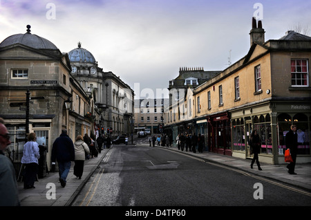 Gesamtansicht der Pulteney Bridge in Bad Nov 2009 Stockfoto