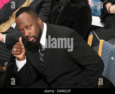 US Msician Wyclef Jean besucht die Verleihung des Friedensnobelpreises 2009 in das Rathaus von Oslo, Norwegen, 10. Dezember 2009. Foto: Patrick van Katwijk Stockfoto