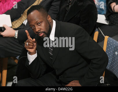 US Msician Wyclef Jean besucht die Verleihung des Friedensnobelpreises 2009 in das Rathaus von Oslo, Norwegen, 10. Dezember 2009. Foto: Patrick van Katwijk Stockfoto