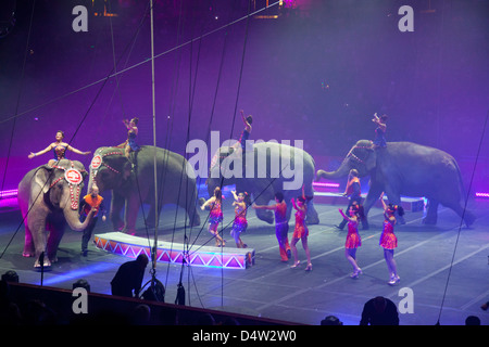 Ringling Bros und Barnum Bailey Zirkus Elefanten Stockfoto