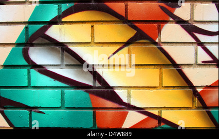 bunte Wand Stockfoto