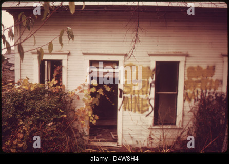 Dieses Zeichen lesen "Ban Strip Mines" vor dem Lackieren... 10/1974 Stockfoto