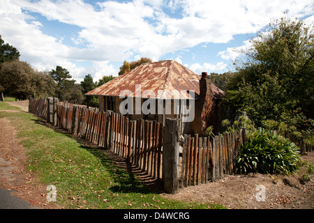 Bergleute Ferienhaus im historischen Goldbergbau Township von Hill End New South Wales Australien Stockfoto