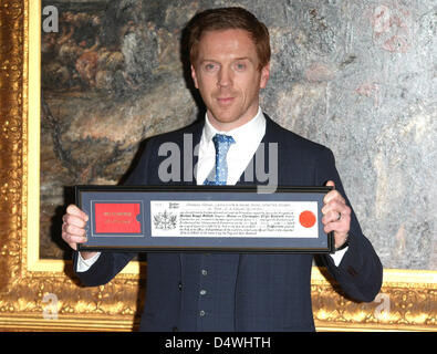 DAMIAN LEWIS DAMIAN LEWIS wird der Freiheit von der CITY OF LONDON GUILDHALL LONDON ENGLAND UK 19. März 2013 Stockfoto