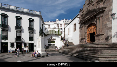 LA PALMA. SANTA CRUZ DE LA PALMA, die Plaza de Espana, Spanien Platz Stockfoto