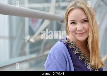 Emmy Abrahamson abgebildet auf der Leipziger Buchmesse im März 2013. Stockfoto