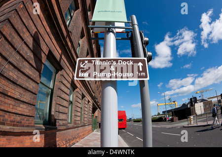 Titanic Signature building Museum Belfast Irland titanic Viertel Touristenattraktion Stockfoto