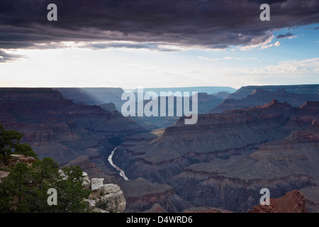 Grand Canyon von Mohave Point South Rim, Arizona, USA gesehen. Stockfoto