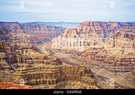 Grand Canyon aus Guano Point, West Rim, Arizona, USA Stockfoto