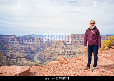 Grand Canyon aus Guano Point, West Rim, Arizona, USA Stockfoto