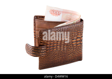 Die braune Handtasche wird auf der Nahaufnahme fotografiert. Stockfoto