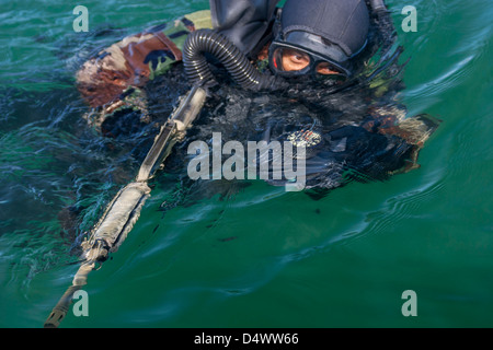 Ein Navy SEAL-Kampf-Schwimmer. Stockfoto