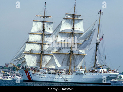 Die USCGC Eagle, ein 295 Fuß Viermastbark als Training Cutter verwendet. Stockfoto