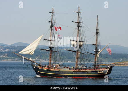 HMCS Bounty Replica an 2008 Tall Ship Festival-Victoria, Vancouver Island, British Columbia, Kanada. Stockfoto