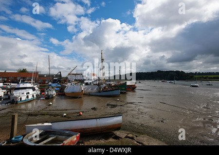 Deben Sie durch den Fluss in Woodbridge Stockfoto