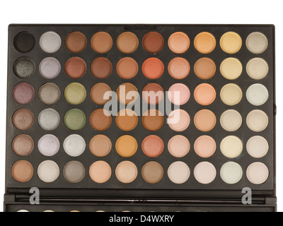 Schönheit, bunte, Kosmetik, Lidschatten, Mode, Dame, Make-up, Make-up, Palette, Profi, Schatten, Zubehör, Anwendung, close-up, Kosmetik, Augen-Make-up, Lippenstift, öffnen, Pulver, Tasche, schöne, erröten, Box, Pinsel, Farbe, Farbe, kompakt, Wimpern, Eyeliner, Puder, Spiegel, Modus, Objekte, Pigment, portable, Schattierung, glänzend, Werkzeuge, Stamm, Rohr, Beige, Pflege, Gesichts, isoliert, rosa, Produkt, Satz, Schatten, Ton, Zubehör Stockfoto