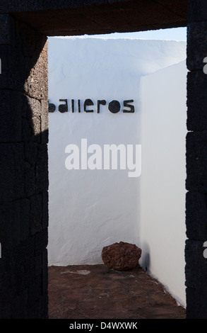 El Diablo Restaurant, der vulkanische Nationalpark Timanfaya, Lanzarote. Stockfoto