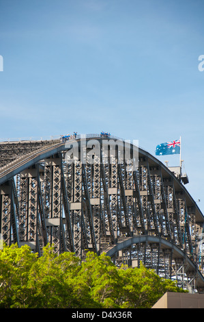 Sydney Harbour Bridge Kletterer, Australien Stockfoto