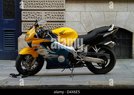 Motorrad Honda CBR in Dublin Irland Stockfoto