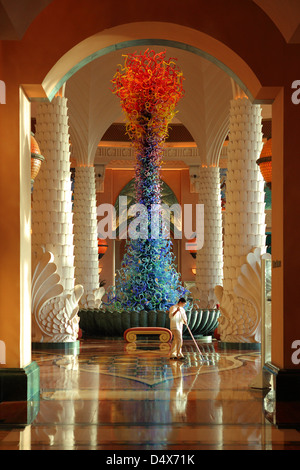 Atlantis Hotel-Lobby, Dubai, Vereinigte Arabische Emirate Stockfoto