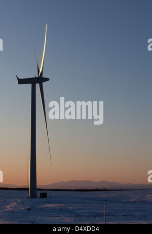 Ein Blick auf ScottishPowers Whitelee Windpark, East Renfrewshire. Stockfoto