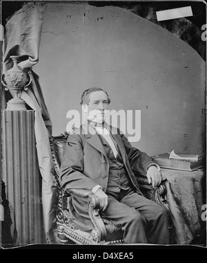 Eine Fotografie aus der Zeit des Bürgerkriegs, die Hr. George Vickers, einen Maryland-Politiker und Militäroffizier zeigt, der von Mathew Brady gefangen genommen wurde. Das Bild ist Teil einer Sammlung von Kriegsporträts, die wichtige Persönlichkeiten aus dem Krieg dokumentieren. Stockfoto