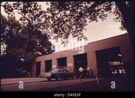 Safety Inspection Gebäude an einem leicht zugänglichen Ort im Zentrum von Cincinnati, Ohio... 08/1975 Stockfoto