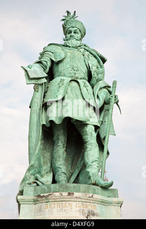 BUDAPEST - 22 SEPTEMBER: Gabriel Bethlen Statue des Bildhauers Vastagh György (1902) Stockfoto