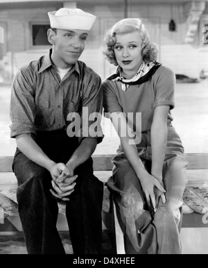 Folgen Sie der Flotte 1936 Radio Fotografieren Filmen mit Fred Astaire und Ginger Rogers Stockfoto