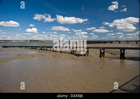 Am Fluss Themse bei Erith, Kent, UK Stockfoto