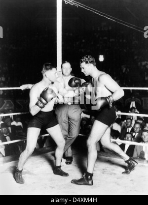 Vintage-Foto von Boxer Jack Dempsey. Stockfoto