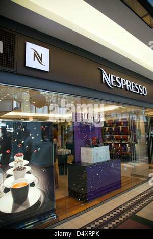 Nespresso Shop in Victoria Wharf Waterfront - Kapstadt - Südafrika Stockfoto