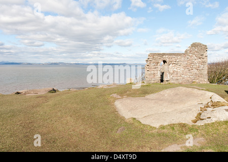 Heysham Lancashire, England und St. Patricks Kapelle Stockfoto