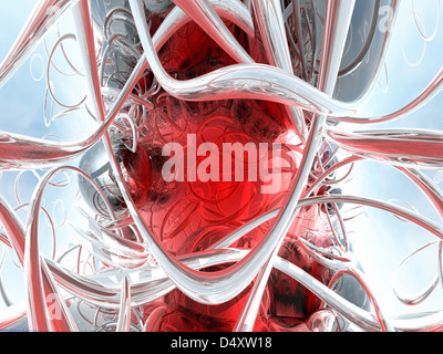 3D gerendert, abstrakte hochauflösend. Stockfoto