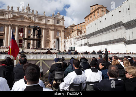 Vatikanstadt, Rom, Italien. 19. März 2013. Papst Francis Einweihung Masse - 19. März 2013 in Rom. Bildnachweis: Corina Daniela Obertas / Alamy Live News Stockfoto