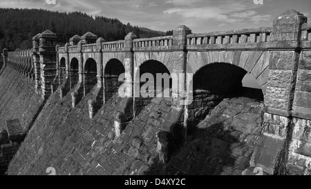 Der Staudamm am Lake Vyrnwy, Wales. Stockfoto