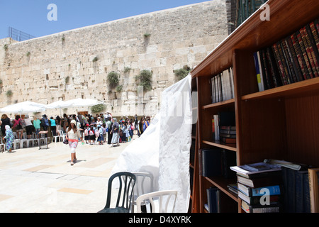 Israel, Jerusalem, Altstadt, jüdische Frauen betet an der Klagemauer in der Frauenabteilung Stockfoto