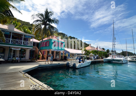 Soper es Hole, Tortola, British Virgin Islands. Stockfoto