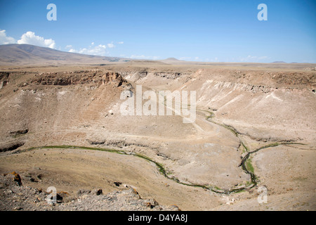 Landschaft von Ani Ruinen, Kars Region Nord-Ost-Anatolien, Türkei, Asien Stockfoto