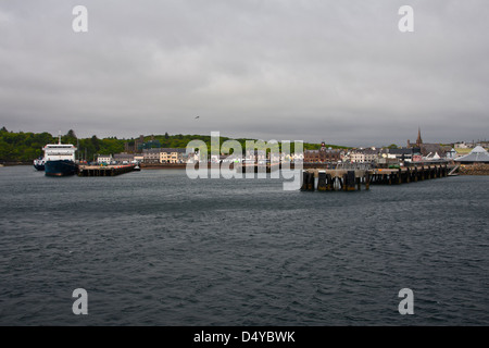 Der Hafen, Werften und Docks von Stornoway auf der Isle of Lewis, äußeren Hebriden, Schottland Stockfoto