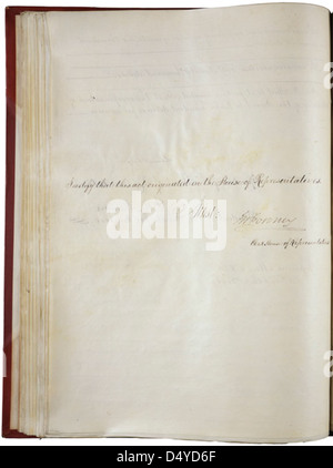 Kansas-Nebraska Act 1854, Seite 1 von 3 Stockfoto