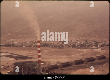 Mohave-Kraftwerk in der Nähe von Bullhead City, Mai 1972 Stockfoto